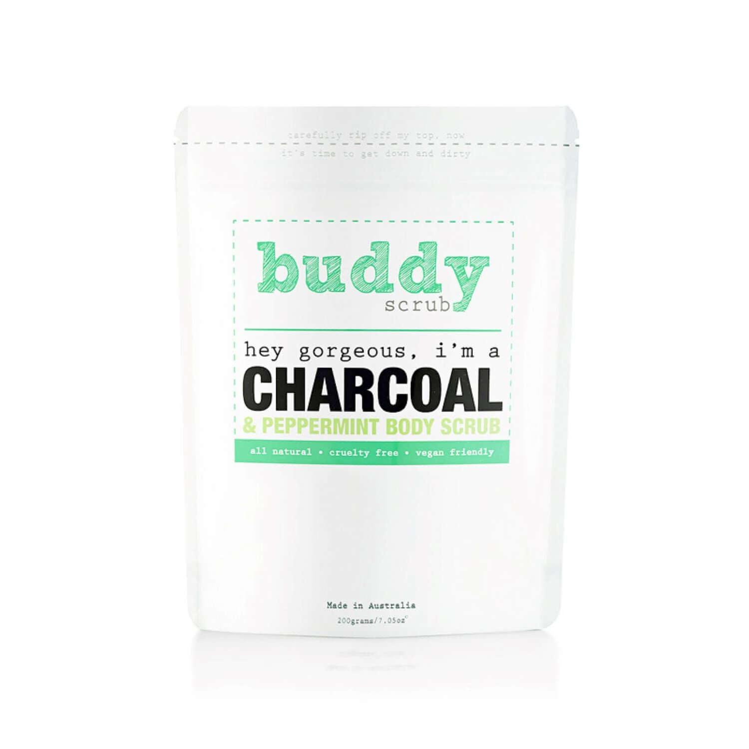 Activated Charcoal & Peppermint Body Scrub - Beauty Ethic