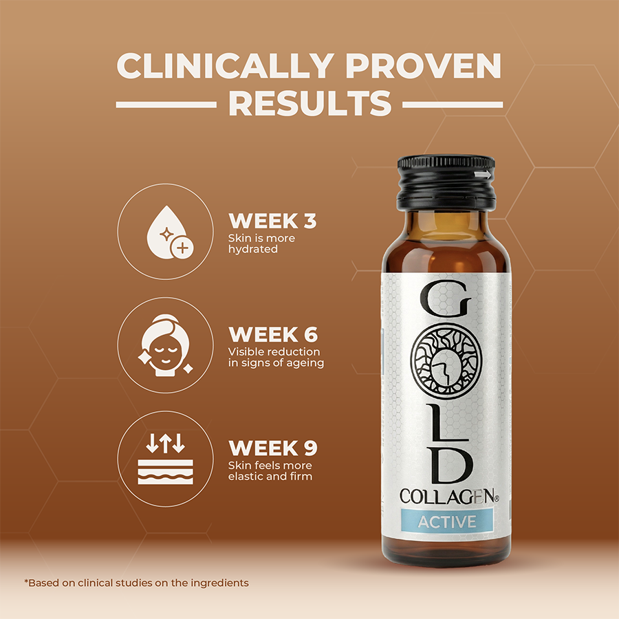 GOLD COLLAGEN - ACTIVE 50ml Bottles - Pack Of 10'S