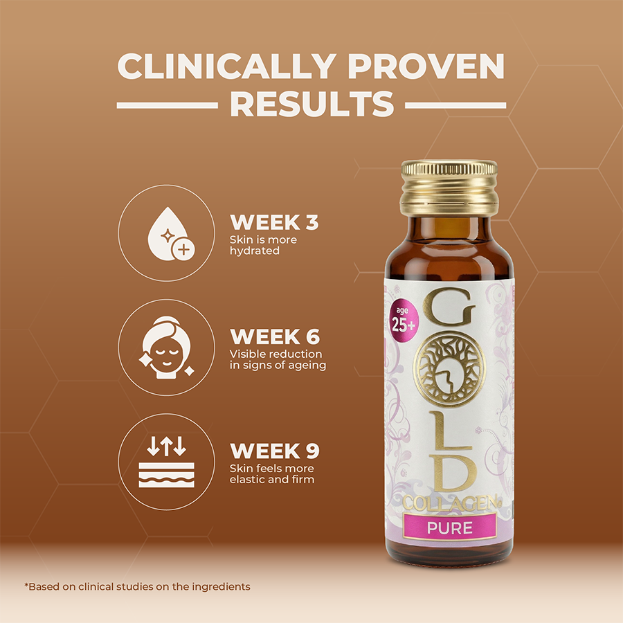 GOLD COLLAGEN - PURE 50ml Bottles - Pack Of 10'S