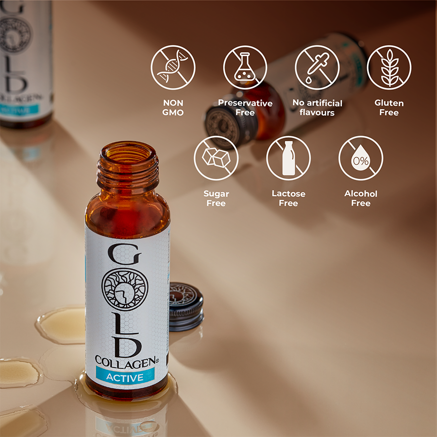 GOLD COLLAGEN - ACTIVE 50ml Bottles - Pack Of 10'S