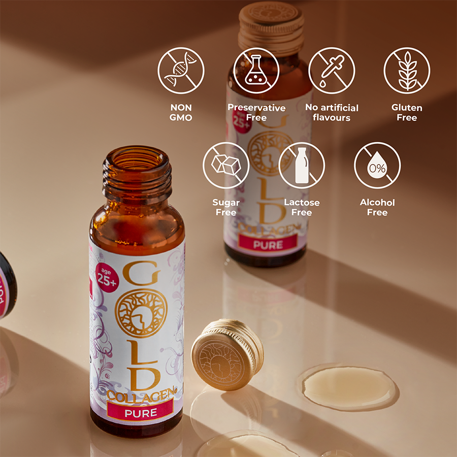GOLD COLLAGEN - PURE 50ml Bottles - Pack Of 10'S