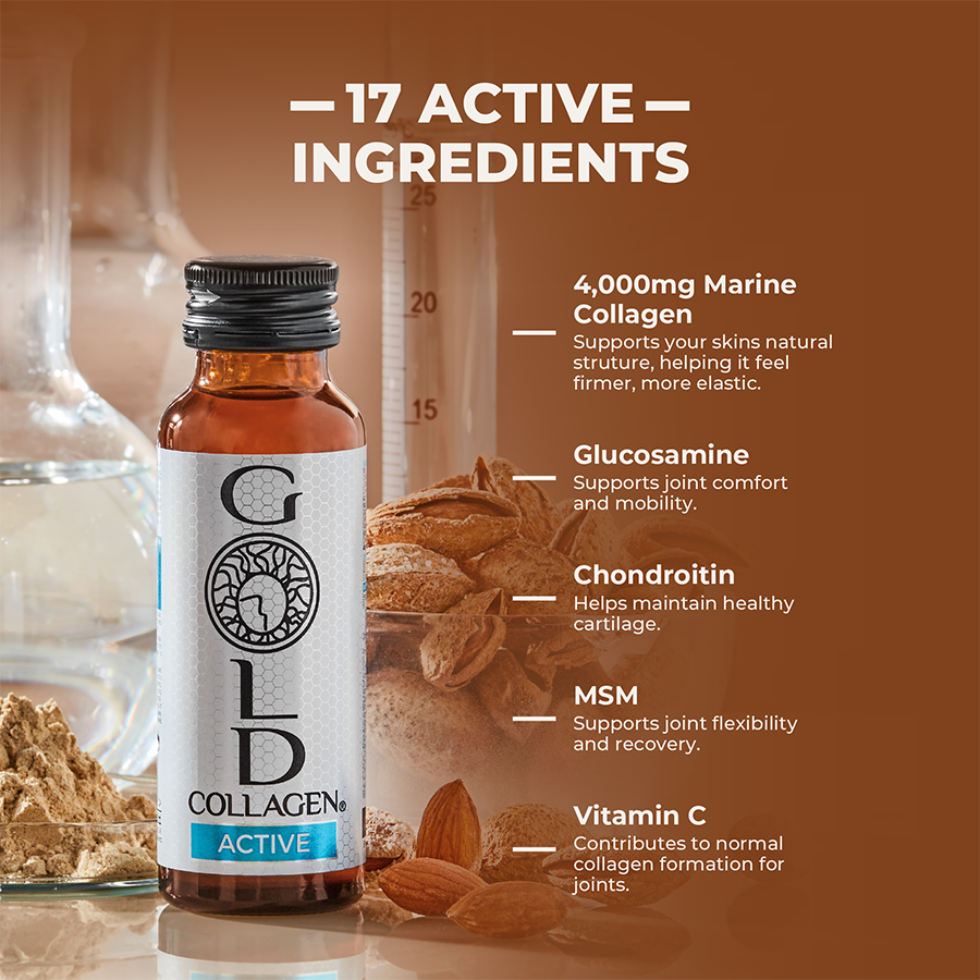 GOLD COLLAGEN - ACTIVE 50ml Bottles - Pack Of 10'S