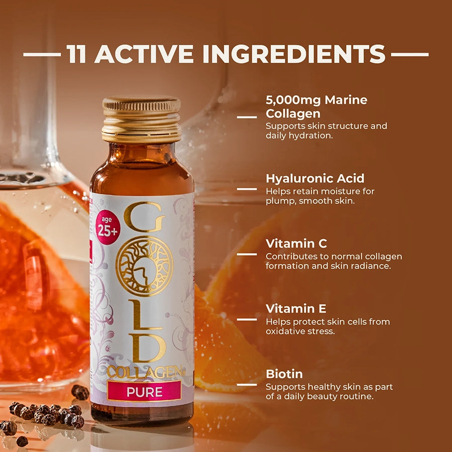 GOLD COLLAGEN - PURE 50ml Bottles - Pack Of 10'S