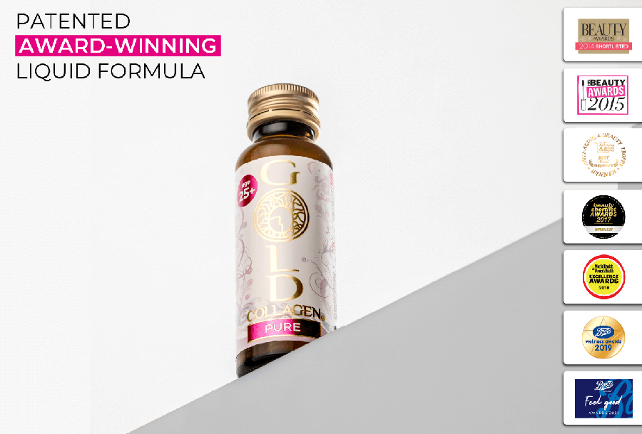 GOLD COLLAGEN - PURE 50ml Bottles - Pack Of 10'S